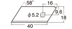 NT Cutter Lame de rechange BKT-300P