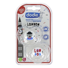 DODIE SUCETTE ANATOMIQUE LONDON 18 MOIS ET PLUS 2PCS