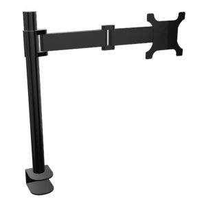 Bras support 1 ecran 4 articulation fix plateau sur pince noir