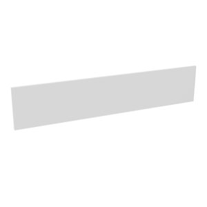 Voile de fond L. 150 cm épaisseur 19mm mélamine blanc neige pour plateau L. 180/200 cm