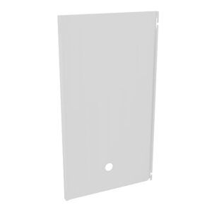 Porte arrière pour tri sélectif 60L métal lisse blanc